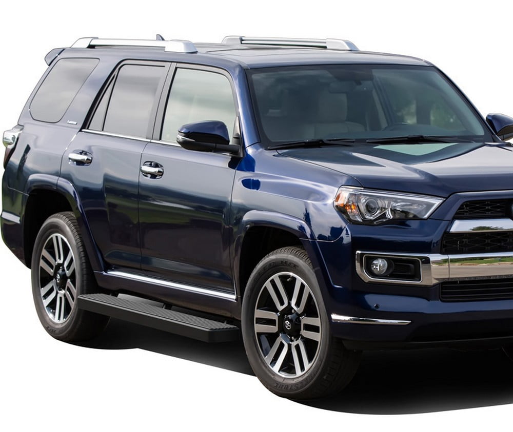 APS Running Boards 6 inches Matte Black Compatible with Toyota 4Runner 2010-2013 SR5 & 10-24 Limited & 19-24 Nightshade Edition Stainless Steel (Nerf Bars Side Steps Side Bars)