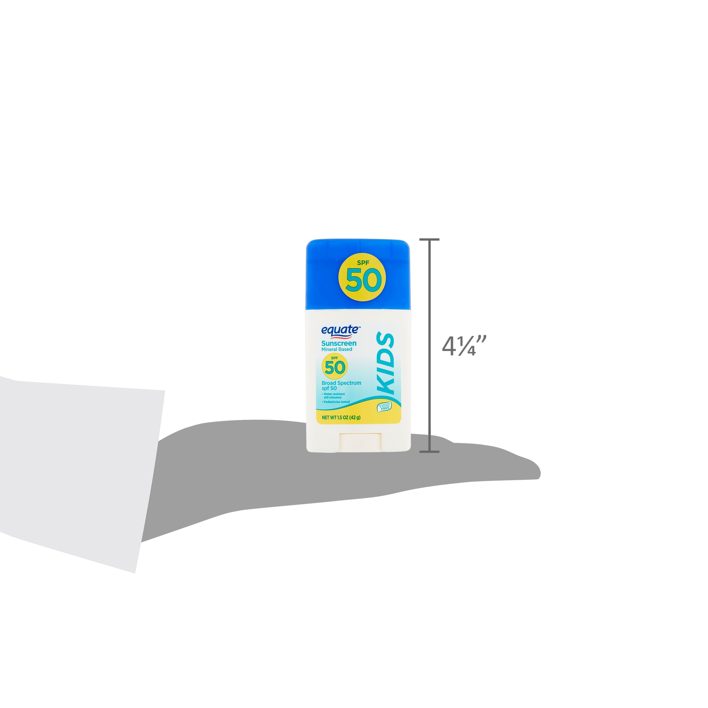 Equate Kids Mineral Based Sunscreen Stick, SPF 50, 1.5 oz