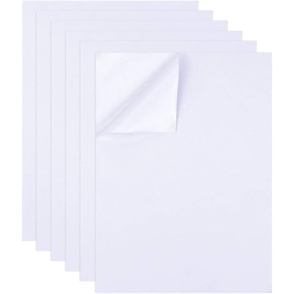 6 PCS 29.7x21cm Printable Sticky Water Soluble Embroidery Stabilizer Dissolvable Wash Away Paper for Hand & Machine Embroidery