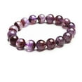 thumbnail image 2 of Bracelet Auralite Naturel 12mm Perles Rondes Cristal Rouge Violet Femmes Hommes AAAA, 2 of 2