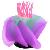 Unique Bargains Aquarium Simulation Coral Aquatic Flower Silicone Fluorescent Coral Glow Ornaments Fish Tank Purple