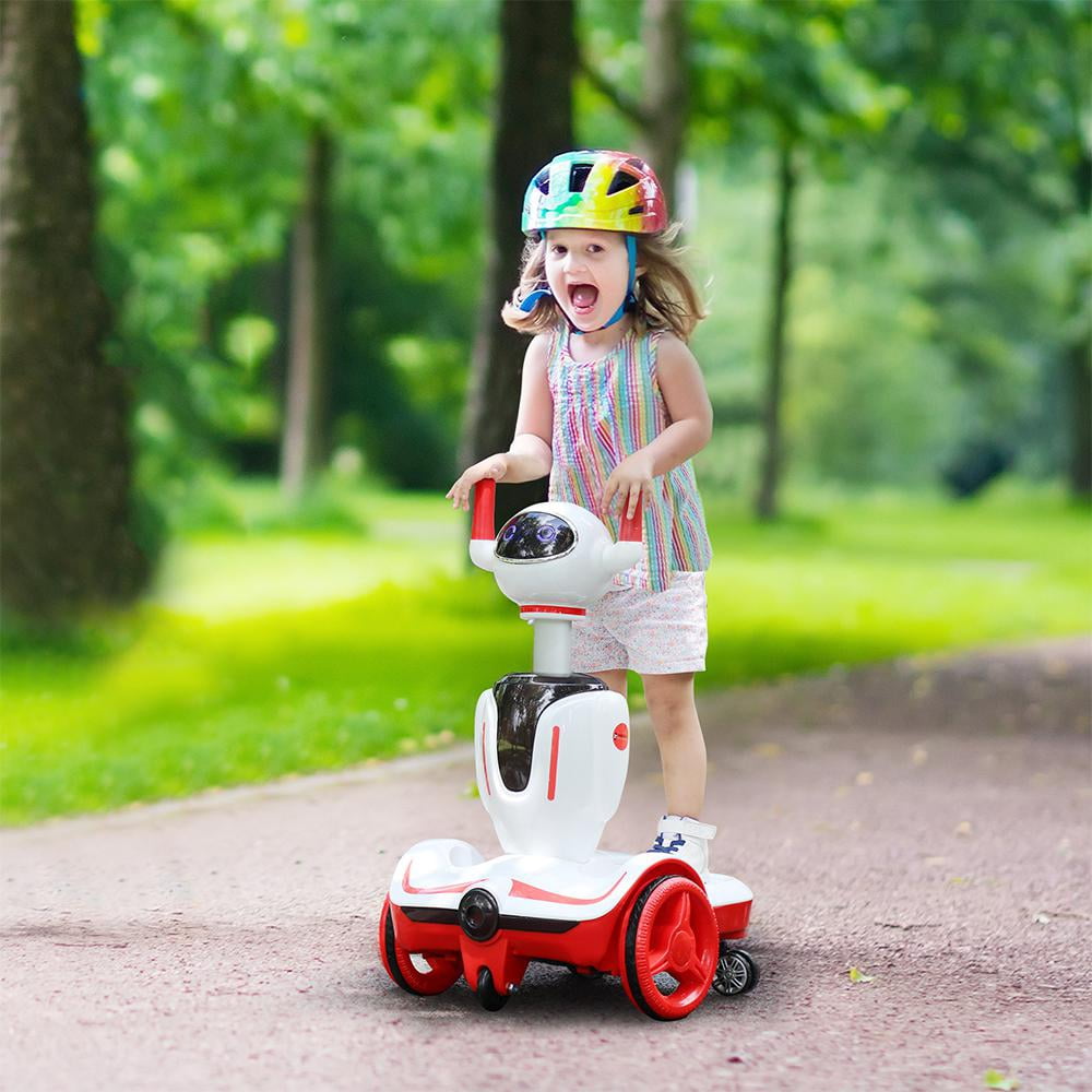 met tijd lied beu FOOING 3-in-1 Kid's Electric Robot Buggy Toy Car Vehicle Children Carriage  - Walmart.com