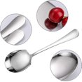 thumbnail image 3 of 2 Pcs Stainless Steel Large Buffet Serving Spoons Stainless Steel Serving Spoon Silver Serving Spoons with Long Handle, 3 of 5