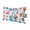 Blue, Teal, Orange, variant on Summer Coastal Outdoor Pillows for Chaise Lounge Chair Waterproof Lumbar Pillows with Insert&Adjustable Strap Beach Headrest Pillow Ocean Starfish Shells Bags Hat Floral Beige Pool Pillow 11"x16"