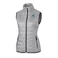 thumbnail image 2 of Women's Cutter & Buck Gray Citadel Bulldogs Vault Rainier PrimaLoft Eco Insulated Full-Zip Puffer Vest, 2 of 3
