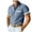 Sky Blue, variant on Men Crewneck Half Button Short Sleeve Summer Casual Stylish T-Shirts