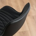 thumbnail image 5 of YOUNIKE Swivel Bar Stools Set of 2 Adjustable Leather Counter Barstool, Black, 5 of 8