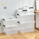 thumbnail image 3 of Caja de plástico impermeable a prueba de humedad, caja de almacenamiento transparente, caja de acabado grande engrosada, caja de almacenamiento portátil, 3 of 6