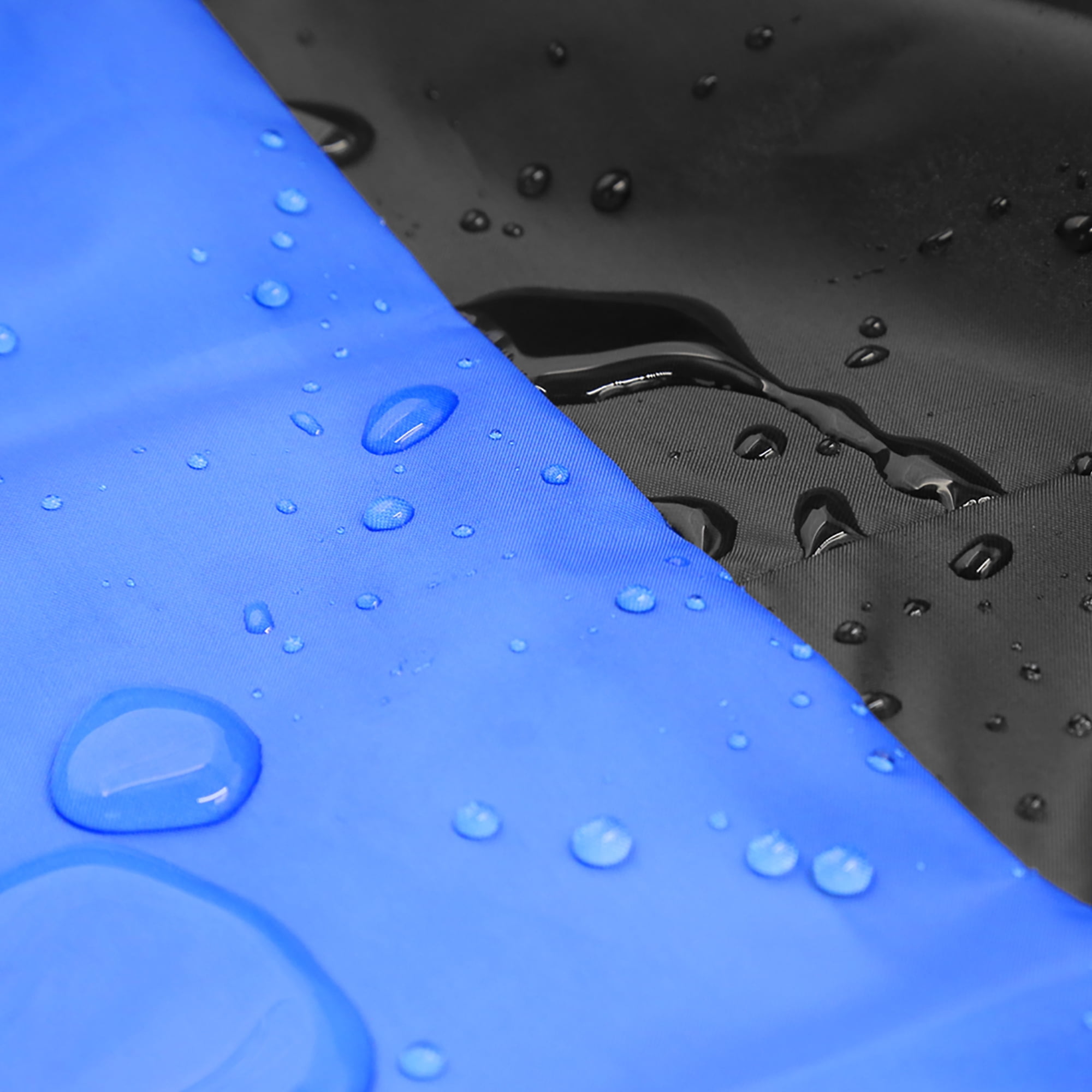 REGALWOVEN Large Motorcycle Cover all Season Waterproof UV Protection Black+Blue
