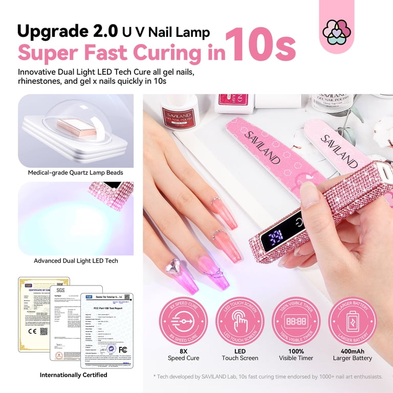 Saviland 12W Handheld Cordless UV Nail Lamp photo 7