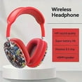 thumbnail image 3 of Wireless Headphones HIFI Sound Quality Portable Wireless Headphones Graffiti Pattern Comfortable Earmuffs Enjoy Music and Hands-free Calls, 3 of 3