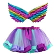 thumbnail image 3 of WOYY Toddler Girls Carnival Tutu Skirt Party Dance Puffy Tulle Skirt with Wing, Sizes 2-4, 3 of 3
