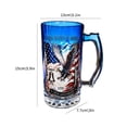 thumbnail image 4 of 250th Anniversary Beer Glasses Set of 1/2, 1776-2026 Heritage Commemorative Glass Steins with Sturdy Handle, Patriotic American Eagle Beer Mugs for Collectors, 16oz, 4 of 8
