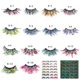thumbnail image 3 of Xiao Hua 3 pares de pestañas postizas con purpurina y lentejuelas de colores, de visón esponjoso, ideales para cosplay, fiestas de Año Nuevo, maquillaje de escenario (estilo brillante, K-1), 3 of 3