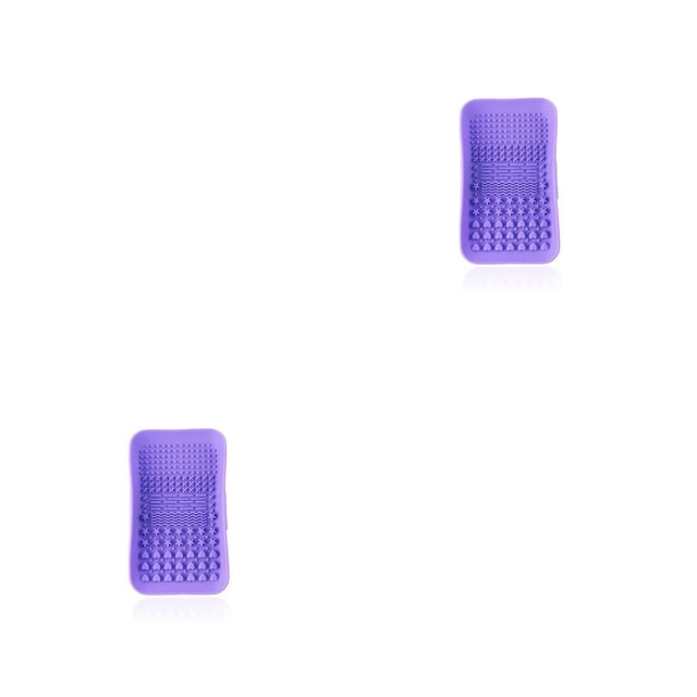 Jumpingount Alfombrilla de limpieza portátil para brochas de maquillaje, almohadilla de de silicona antideslizante para el hogar Type3 NO3