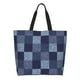 thumbnail image 1 of Fotbe Blue Gingham Buffalo Check Bolsa Tote Estética de Lona con Estampado para Mujer - Bolsa Reutilizable de Hombro Casual para Vacaciones, Compras, Trabajo y Gimnasio, 1 of 8
