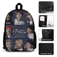thumbnail image 3 of 3PCS SKZ Stray Korea Ki Backpack Set With Front Pocket Large Capacity Bookpacks With Lunch Box Pencil Case Backpack Set, 3 of 6
