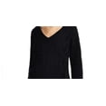 thumbnail image 5 of Weatherproof Vintage Women's Side Tie Sweater  Black Size XS, 5 of 6