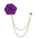 thumbnail image 1 of Accesorios de pecho MC para hombres y mujeres con estilo Accesorios para trajes Broche de rosa encriptado Cadena con borlas Accesorios para trajes de hombre, 1 of 6