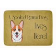 thumbnail image 1 of Caroline's Treasures BB1502RUG Tapis en Mousse à Mémoire Lavable en Machine Chien Corgi Rouge Gâté Vive Ici, 1 of 4