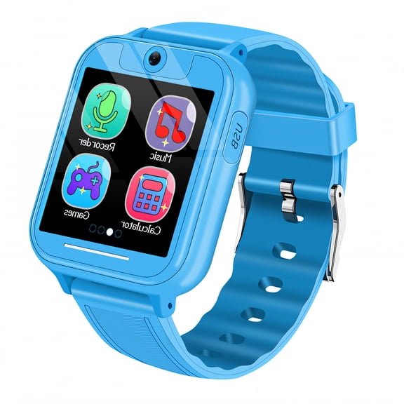 GJX Smart Watch for Kids,High-Performance Battery Kids Smart Watch,One-On-One Chat Watches for Kids,Blue
