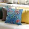 thumbnail image 4 of BANET Vibrant Floral Accent Throw Pillow Cover - Decorative Cushion Case for Home Decor 20x20in, 4 of 6