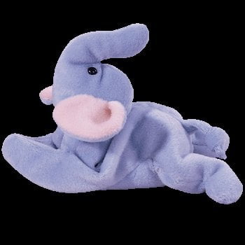 blue elephant beanie baby