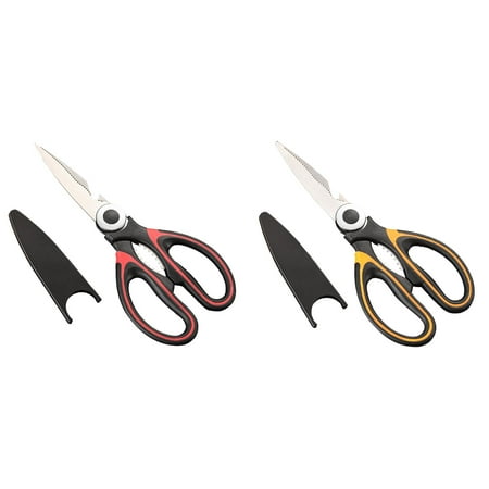 

2Pcs Kitchen Shears Kitchen Shears For Food Sharp Stainless Steel Kitchen Scissors All Purpose Heavy Duty Scissors In Kitchen Gadgets Dishwasher