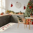 thumbnail image 6 of Christmas Farmhouse Kitchen Rugs Xmas Tree Candy Canes Kitchen Mats Set of 2 Old Fashion Kitchen Rugs Non-Slip Kitchen Carpet Winter Holiday Party Christmas Decor Supplies for Floor -17x28,17x47 Inch, 6 of 6