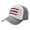 Gray, variant on Costa Rica Flag Polyester Flag Baseball Cap Distressed Adjustable Vintage Cotton Denim Hat for Women Men