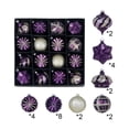 thumbnail image 2 of Kbndieu 24PCS Pruple Christmas Balls Christmas Tree Decorations Ornaments, Shatterproof Xmas Bulbs, Plastic Xmas Hanging Ornament Ball for Holiday Party Wreath Garlands Trees, 2 of 6