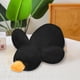 thumbnail image 5 of Almohada de ganso de pato blanco amarillo de felpa | Muñeca de peluche de algodón suave | Lindo peluche reutilizable para adultos y adolescentes | Acogedor cojín de abrazo | 30x15x10cm | Idea de, 5 of 5