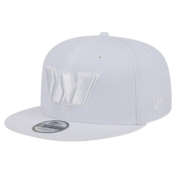 Men's New Era Washington Commanders Main White on White 9FIFTY Snapback Hat