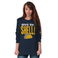 thumbnail image 3 of Give Em Hell Tacos Tuesday Pun Funny Long Sleeve TShirt Men Women Brisco Brands X, 3 of 6