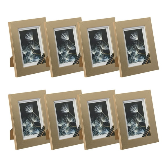 Studio Decor Champagne 4"x 6" Gallery Frame with Double Mat, 8 Pack