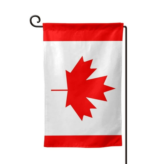Canada Flag Double Sided Garden Flag for Indoor Outdoor Decorations 12.5 * 18 Inches Square