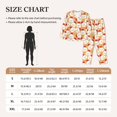 thumbnail image 4 of Fotbe Cartoon Chicken Conjunto de Pijama de Manga Larga para Mujer con Estampado, Ropa de Dormir de 2 Piezas, Conjunto de Casa Suave y Cómodo con Bolsillos-X-Large, 4 of 7