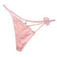 thumbnail image 2 of Jwputqe&nbsp;Thongs for Women,Thongs,Thong Panties,Breathable,Seamless,Solid,Low Waist,Polyester,Spandex ,Pink,Free Size, 2 of 4