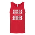 thumbnail image 2 of Wild Bobby Jerry Springer 90's TV Talk Show Host Jerry Jerry Chant Famous People Mens Tank Top, Red, XX-Large, 2 of 6