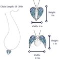 thumbnail image 5 of Collar con colgante de corazón y circonita cúbica azul para mujeres, adolescentes, mamás o novias. JM, 5 of 5
