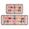 thumbnail image 1 of Kitchen Rug Set of 2 Absobent Christmas Kitchen Mats for Floor,Xmas Snowflake Winter Happy New Year Kitchen Runner for Bathroom,Room Bath (47x17+30x17 Inches), 1 of 6