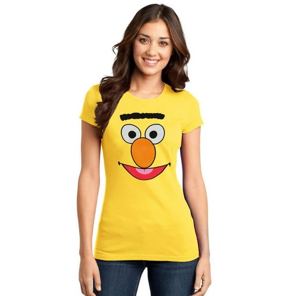 Sesame Street Bert Face Junior Women's T-Shirt