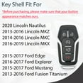 thumbnail image 2 of Funda de llavero de repuesto para Ford Mustang Fusion, 2 of 8
