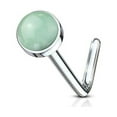 thumbnail image 4 of Luxe Modz 20G Opal Nose Ring Screw Surgical Steel Piercings Jewelry for Women Men - Sold Each, 4 of 8