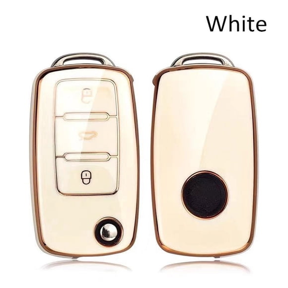 Coque de Clé pour Volkswagen VW Jetta Golf Polo Passat Tiguan pour Skoda Octavia Accessoires de Voiture Porte-Clés