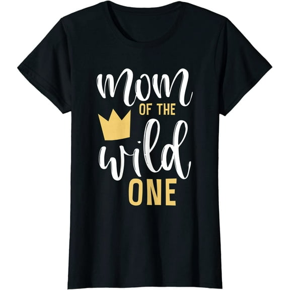 Womens Mom of the Wild One Shirt 1st Birthday First Thing Mommy Tee