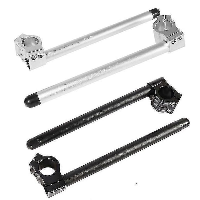 Manillar de motocicleta Yashi 22 mm con Clip para Cafe Racer Universal negro 31 mm - 51 mm aluminio