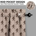 thumbnail image 5 of Funny Bigfoot Kitchen Curtains for Windows – Retro Forest Mountain Cabin Decor, Mythical Creature Window Drapes for Nature Lovers, Rustic Camping Themed Curtain Panels, 5 of 6