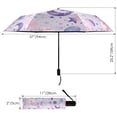thumbnail image 3 of Moons Planets Stars Compact Sun Umbrella Windproof Travel Umbrellas for Rain Strong Portable UV Protection, 3 of 8