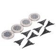 thumbnail image 4 of Labymos 4Pcs Solar Powered Energy Ground Light Outdoor Lamp IP65 Water-resistant 8 LED 20LM Path, 4 of 8